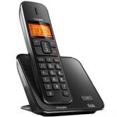 Telefone s/ Fio Philips SE1701 Preto c/ Display Iluminado